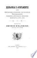 Biographias e apontamentos sobre matadores, picadores, cavalleiros, bandarilheiros, forcados, aficionados, amadores, anacletos, etc., etc