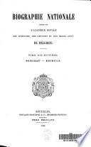 Biographie nationale