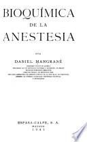 Bioquímica de la anestesia