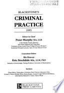Blackstone's Criminal Practice