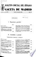 Boletâin oficial del estado: Gaceta de Madrid