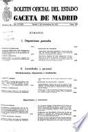 Boletâin oficial del estado: Gaceta de Madrid