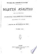 Boletín analítico de los principales documentos parlamentarios extranjeros recibidos en la misma
