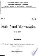 Boletín anual meteorológico