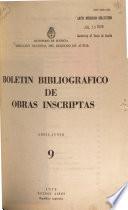 Boletín bibliográfico de obras inscriptas