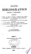 Boletin bibliografico español y estranjero