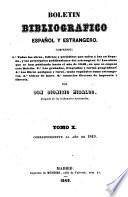Boletín bibliográfico español y estranjero