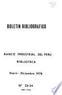 Boletín bibliográfico