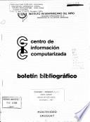 Boletín bibliográfico