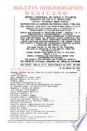 Boletín bibliográfico mexicano