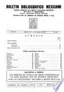 Boletín bibliográfico mexicano