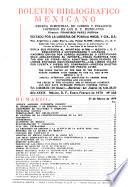 Boletín bibliográfico mexicano