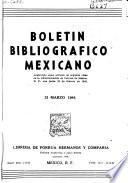 Boletín bibliográfico mexicano