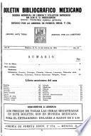 Boletín bibliográfico mexicano