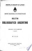 Boletín bibliografico nacional