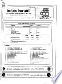 Boletín bursátil