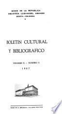 Boletín cultural y bibliográfico