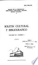 Boletín cultural y bibliográfico