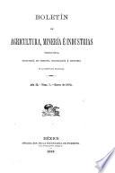 Boletin de agricultura, minería é industrias