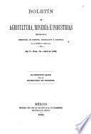 Boletin de agricultura, minería é industrias
