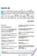 Boletín de Antropología Americana