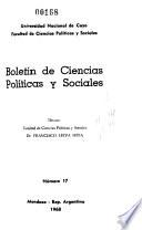 Boletín de ciencias políticas y sociales
