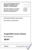 Boletín de documentación latinoamericana
