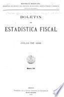 Boletín de estadística fiscal