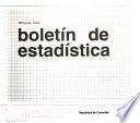 Boletín de estadística