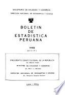 Boletín de estadística peruana