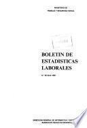 Boletín de estadísticas laborales