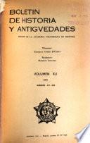 Boletín de historia y antigüedades