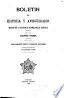 Boletín de historia y antigüedades