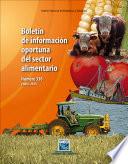 Boletín de información oportuna del sector alimentario. 2014 (Enero)