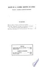 Boletín de la Academia Argentina de Letras