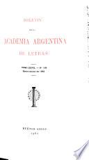 Boletín de la Academia Argentina de Letras