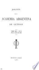 Boletín de la Academia Argentina de Letras