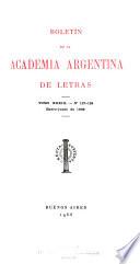 Boletín de la Academia Argentina de Letras
