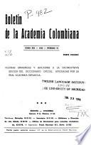 Boletín de la Academia Colombiana