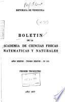 Boletín de la Academia de Ciencias Físicas Matemáticas y Naturales
