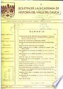 Boletín de la Academia de Historia del Valle del Cauca