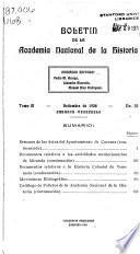 Boletín de la Academia Nacional de la Historia