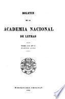 Boletín de la Academia Nacional de Letras