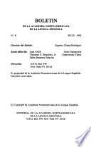 Boletín de la Academia Norteamericana de la Lengua Española
