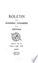 Boletín de la Academia Panameña de la Historia
