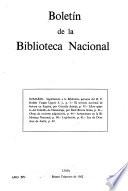 Boletín de la Biblioteca Nacional
