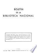 Boletín de la Biblioteca Nacional