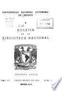 Boletín de la Biblioteca Nacional