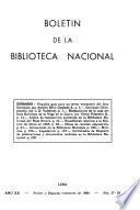 Boletín de la Biblioteca Nacional