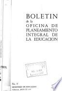 Boletín de la Oficina de Planeamiento Integral de la Educación